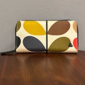 Orla Kiely Forget Me Not Big Wallet Classic Multi Stem